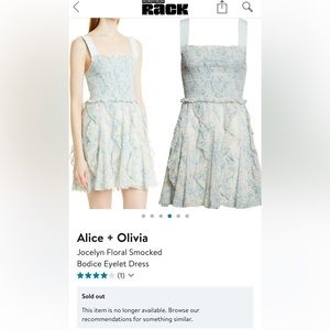 Alice & Olivia Smocked Dress